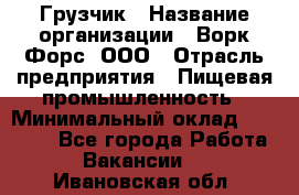 Грузчик › Название организации ­ Ворк Форс, ООО › Отрасль предприятия ­ Пищевая промышленность › Минимальный оклад ­ 25 000 - Все города Работа » Вакансии   . Ивановская обл.